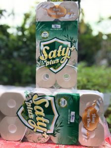 Giấy SATY Plus trắng 12 cuộn Cao cấp