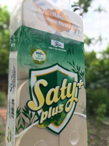 Giấy SATY Plus trắng 12 cuộn Cao cấp