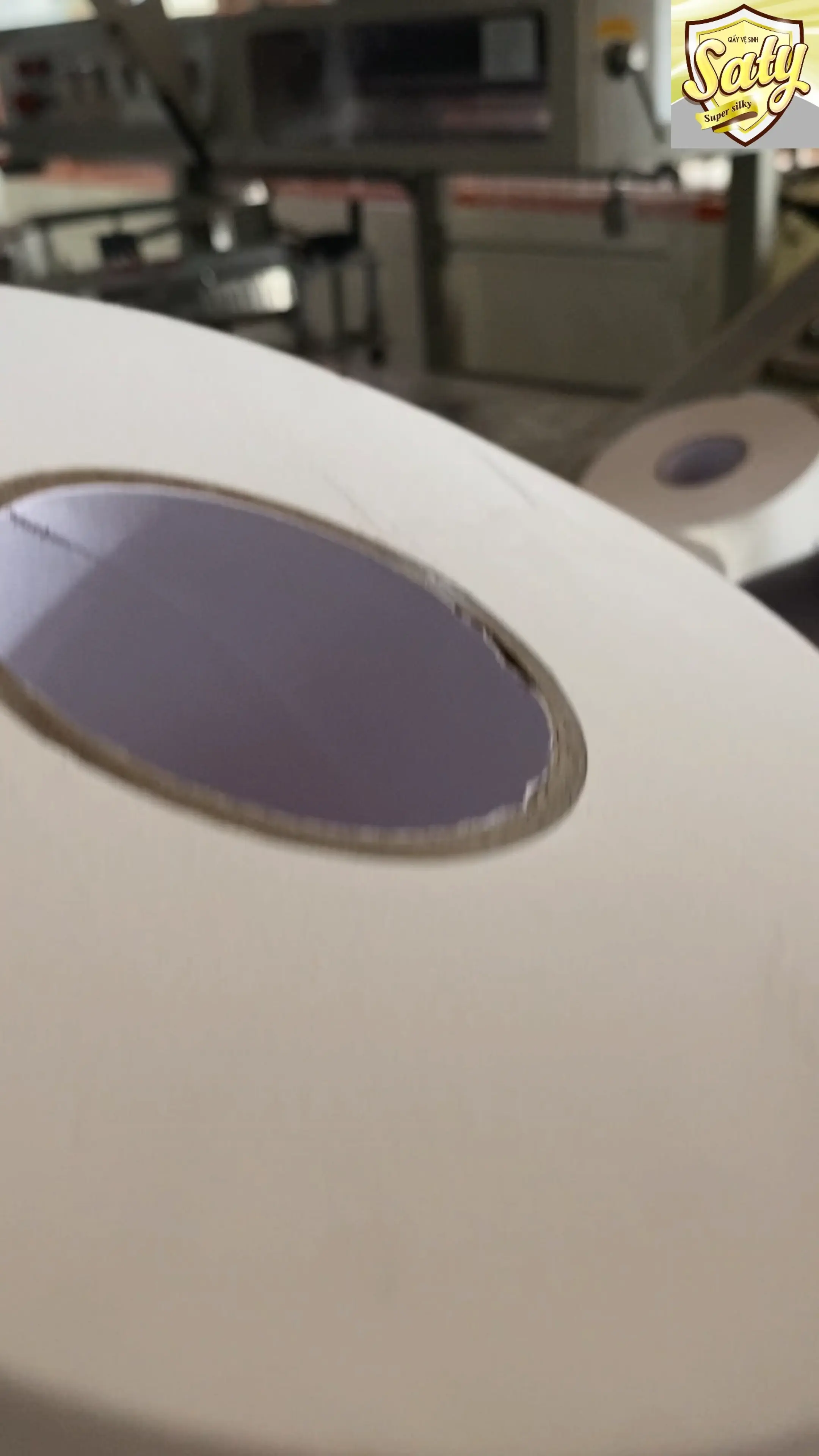 Giấy vệ sinh cuộn lớn, giấy vệ sinh cuộn nhỏ được sản suất với công nghệ hiện đại