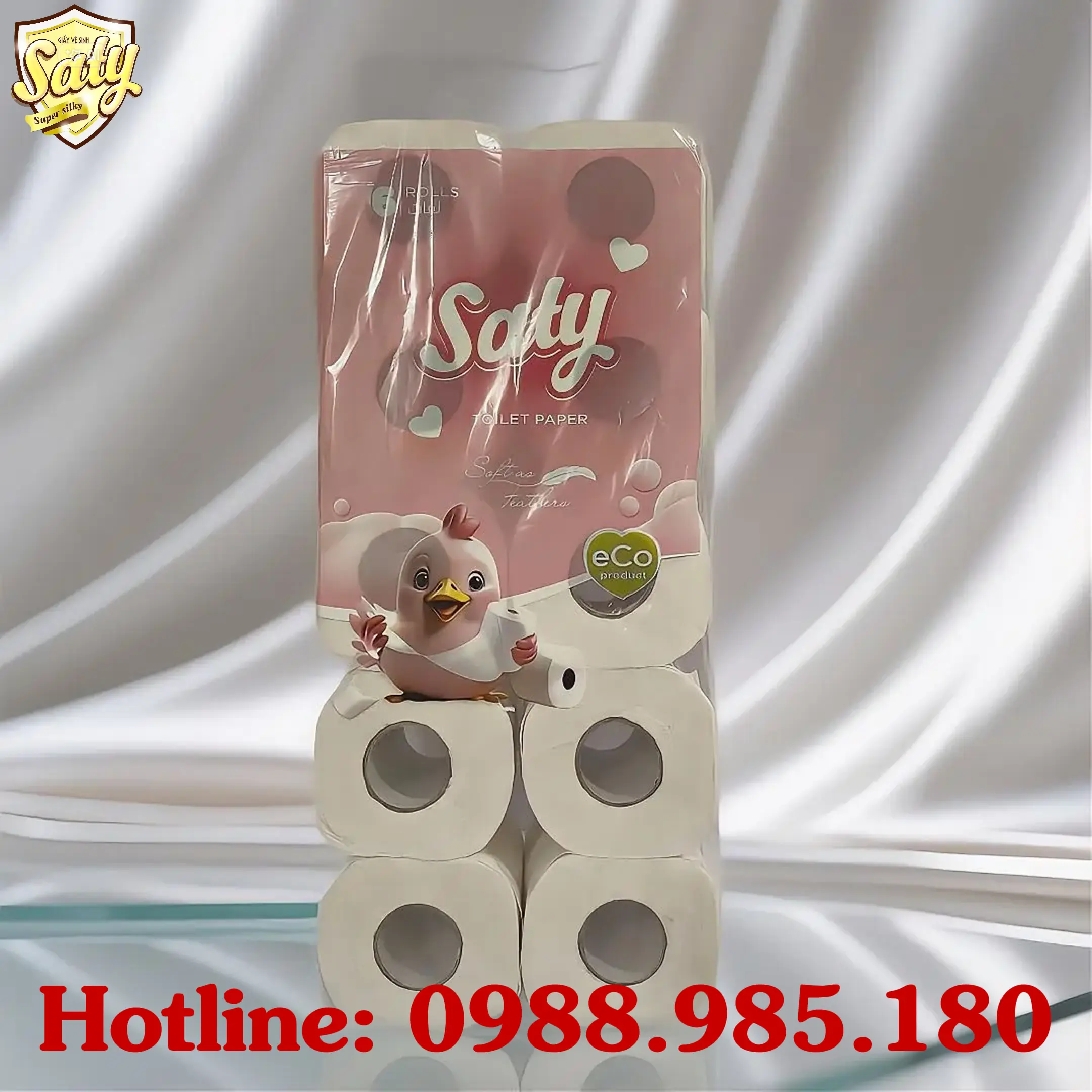 Giấy SATY Hồng gà con